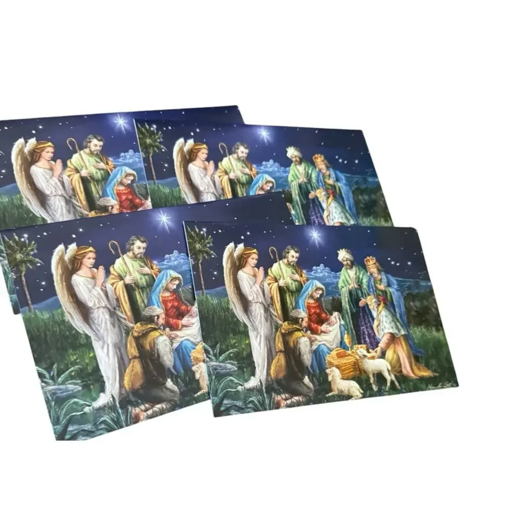 Holiday Time Religious Christmas Cards Lot 19 Cards & Envelopes Assorted Designs